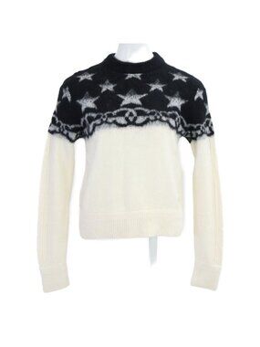 Chanel Cashmere Silk Mixed CC Logo Star Knit Sweater 38